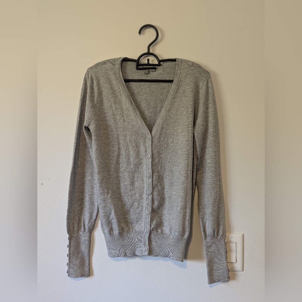 WOW Couture Light Gray Women's Cardigan